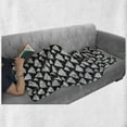 thumbnail image 5 of Christmas Soft Flannel Fleece Blanket, Monochrome Print of Repeating Ornate Trees on a Backdrop with Polka Dots, Cozy Plush for Indoor and Outdoor Use, 50" x 70", Charcoal Grey White, by Ambesonne, 5 of 5