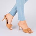thumbnail image 7 of Journee Collection Womens Diorra Faux Leather Open Toe Slide Sandals, 7 of 7