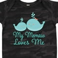 thumbnail image 4 of Inktastic Memaw Loves Me Grandchild Whale Boys or Girls Baby Bodysuit, 4 of 5