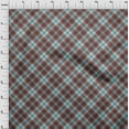 thumbnail image 4 of oneOone Cotton Poplin Brown Fabric Checks Craft Projects Decor Fabric Printed By The Yard 56 Inch Wide, 4 of 4