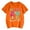Orange, variant on MuXiKeJi Clothes Cool 67 Six Letter Print Graphic T-Shirt For Boys Youth Teen Casual Daily Wear Comfortable Short Sleeve Tee