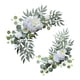 thumbnail image 3 of 2 piezas de arco de flores artificiales para boda, letrero de bienvenida, decoraciones florales, fondo rústico decorativo para recepción, decoración, 3 of 8