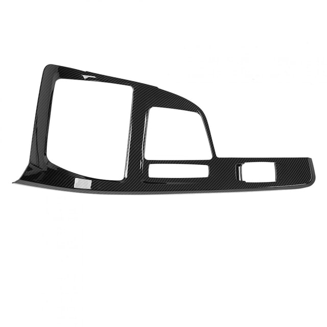 Gear Shift Panel Cover Trim, Car ABS Updated Car Styling Gear Shift Panel Cover Trim Compatible, Carbon Fiber Style Updated Gear Shift Panel Cover Trim for B/MW X1 F48 2016-2019