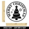 thumbnail image 2 of Merry Christmas Holiday Evergreen Tree Self-Inking Rubber Stamp Ink Stamper - Red Ink - Mini 1/2 Inch, 2 of 7