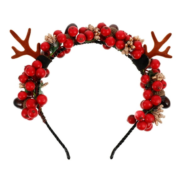 Weiweiguan Christmas Headband Deer Antlers Head Band Costume Headband Elk Horns Hair Hoops