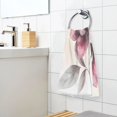 thumbnail image 6 of Cotton Towel Two-Piece 16x28 Inch One Sizex2 Face Towel Set Towel Set Cotton Hand Bath Towel Bathroom Beach Beautiful Deep Pink Flowers, 6 of 8