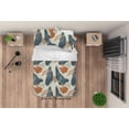 thumbnail image 3 of 3D Abstract Geometric Leaf Pattern Quilt Cover Set Bedding Set Duvet Cover, 3 of 3