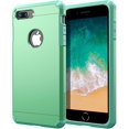 thumbnail image 1 of Étui iPhone 7 Plus, Protection Double Couche Robuste pour iPhone 7 Plus / 8 Plus 5.5 Pouces - Menthe, 1 of 8