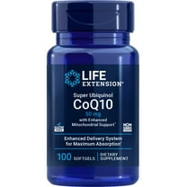 Life Extension Super Ubiquinol CoQ10 with Enhanced Mitochondrial Support™, heart health supplement, maximum absorption, 50 mg, non-GMO, gluten-free, 100 softgels