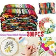 thumbnail image 2 of Multi Colors Embroidery Thread Cross Stitch Floss Sewing with Hand Sweing Handmade Tools, 2 of 16