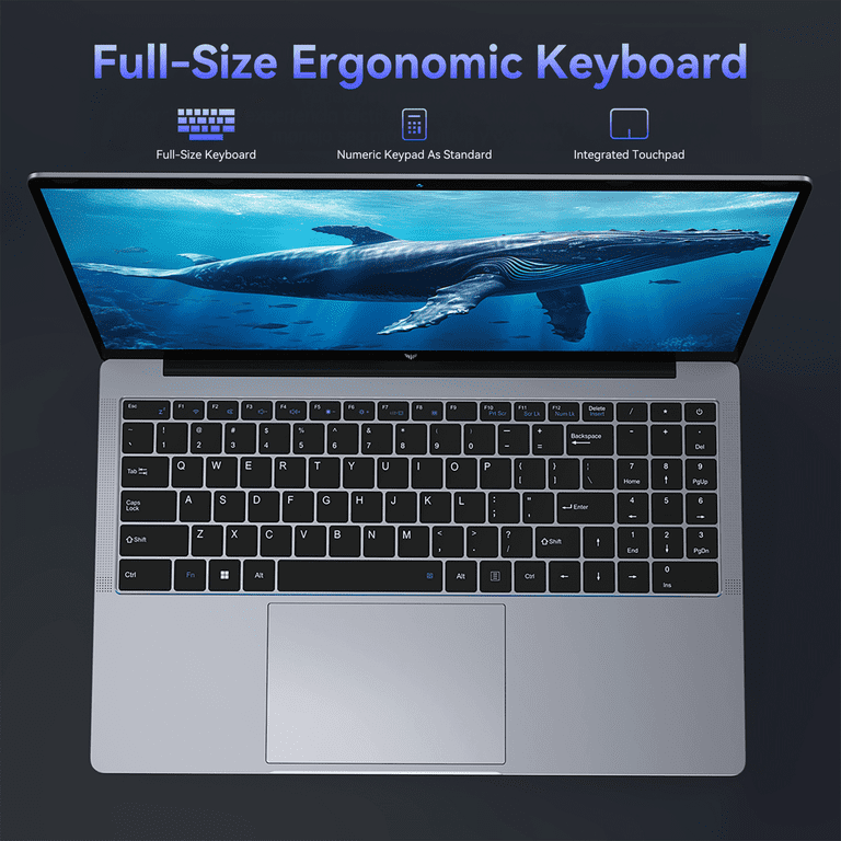 15.6 inch Laptop 16GB DDR4 512GB SSD Intel Alder Lake N97 up