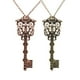 thumbnail image 5 of de Cadena Colgante en apariencia de Llave Vintage de 2 Piezas, Joyería para El Cuello Unisex, 5 of 9