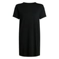 thumbnail image 6 of Time and Tru Women's Cotton T-Shirt Dress with Short Sleeves, Sizes XS-XXXL, 6 of 6