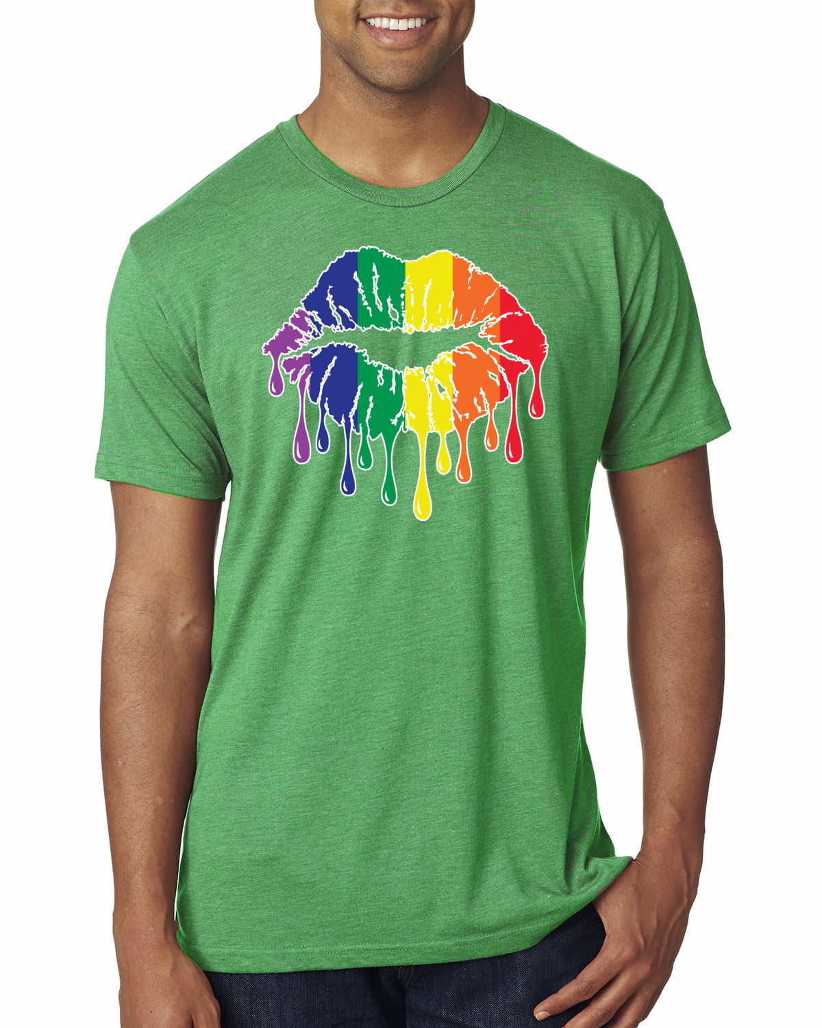 Gender Equality Shirt Gay Pride Shirt Rainbow Pride Shirt Queer Shirt LGBTQ Flag Dripping Lips Shirt Lesbian T-Shirts Bisexual Shirt