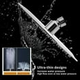 thumbnail image 4 of 8 10 12 Round Square Rainfall Stainless Steel Shower Head Bathroom Top Ceiling, 4 of 12