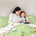 thumbnail image 4 of Feelyou Green Gnome Twin Bedding Sets 7-Piece, Lucky Shamrock Plant Bedding Comforter Set, 4 of 8