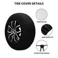 thumbnail image 2 of Bingfone Memorial Day Spare Tire Cover Weatherproof Universal Wheel Protectors for RV Camper Travel Trailer SUV Truck-17 inch, 2 of 8