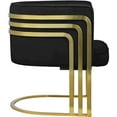 thumbnail image 6 of Meridian Furniture Rays Black Velvet Upholstered Accent Chair, 6 of 7