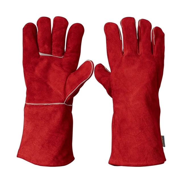 Guante Carnaza Universal Forro Algodón Hilo Kevlar