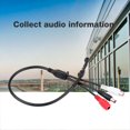 thumbnail image 4 of Diyeeni Captura de Audio Mini micrófono Alta sensibilidad Amplio Rango de monitoreo Captura de Audio Mic para cámaras de Seguridad CCTV, acepte entradas AV, como DVR, VCR, TV, etc. EOTVIA No, 4 of 6