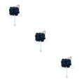 thumbnail image 3 of Transemion Classic And Timeless Corsage Wedding Brooches Timeless Beauty Unforgettable dark blue 3Set, 3 of 6
