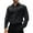 Black, variant on Miqool Men's Dress Shirts Solid Long Sleeve Wrinkle Free Stretch Formal Shirt Business Casual Button Down Shirts