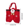 thumbnail image 3 of putnchl Bow Decoration Christmas Pants Claus Pants Gift Bag Candy Bag Gift Bag Children's Holiday Snack Bag Gift Bag, 3 of 5
