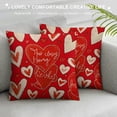 thumbnail image 3 of PHYHOO  Valentines Day Pillow Covers  Love Valentine Letter Heart Valentine's Decor Throw Pillows Decorative Cushion Cases for Valentine Home Decorations, 3 of 5