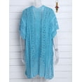thumbnail image 2 of Cogild Crochet Cover up for Women – Short Sleeve V Neck Sheer Beach Tunic, Swimwear Cover up for Pool and Vacation, One Size F, 2 of 7