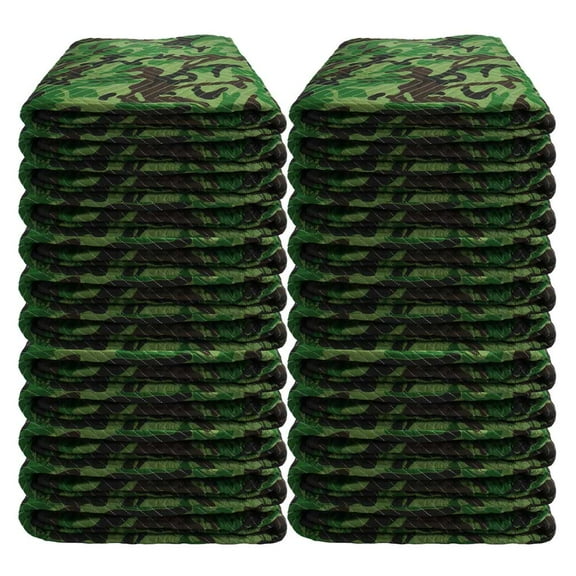 Moving Blankets- Camo Blanket 24-Pack, 65 lbs./dozen