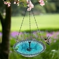 thumbnail image 4 of Rewenti Bloom Outdoor Garden Floating Hanging Solar Bird Feeder Birdbath Fountain Water Feature, 4 of 5