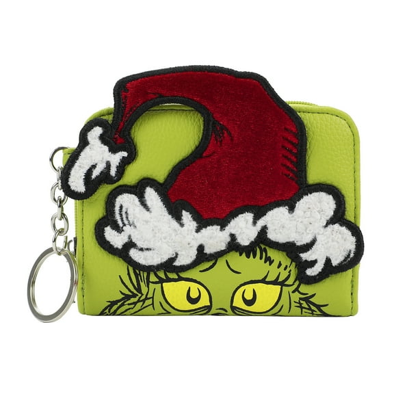 Grinch 3D Face Zip Around Women's Wallet