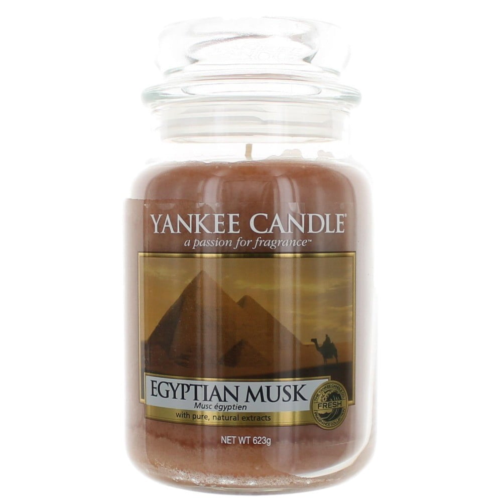 Yankee Candle Scented 22 oz Large Jar Candle Egyptian Musk Walmart
