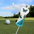 thumbnail image 2 of Golf Wood Headcover Anti Scratch Protector Mariposa Patrón Club Head Cover para FW blanco Zulema Fundas para cabezas de golf, 2 of 8