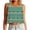 Black, variant on Women's Printed Sleeveless Crop Top, Casual Round Neck Loose Fit Summer Tank, Lightweight Beach & Daily Wear Blouse