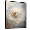 thumbnail image 2 of Designart "Pearl Passage In Blue And White Nautilus I" Nautilus Floater Framed Wall Art Living Room, 2 of 5