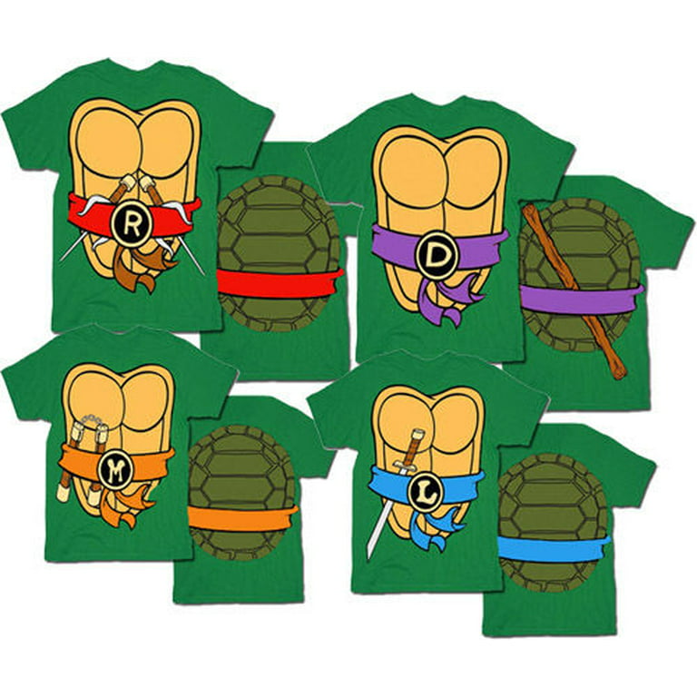 Mens Teenage Mutant Ninja Turtles Classic Logo Adult Green T-Shirt 