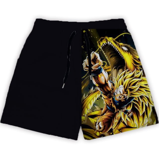 Pantalones cortos de malla de Anime para hombre, Shorts deportivos informales transpirables para playa, Fitness, gimnasio, secado rápido, baloncesto Fivean unisex