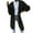 Black, variant on Breezora Women's Chunky Knit Long Cardigan Open Front Sweater Coat With Pockets Winter Warm Fashion Black