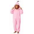 thumbnail image 6 of BRGZLK Halloween Pumpkin Onesie for Boys Girls 2026 Trendy Cute Long Sleeve Flannel Soft Cozy Plush Hooded Jumpsuit Winter Warm Fuzzy One Piece Jumpsuits Pink 4-5 Years, 6 of 7