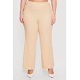 thumbnail image 3 of Women's Plus Size Textured Knit Wide Leg Pants, 3 of 4