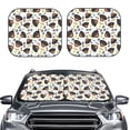 thumbnail image 2 of Balery Rottweiler Parasol para parabrisas de coche de 2 piezas | Parasol plegable para parabrisas delantero de coche para la mayoría de sedanes-Large, 2 of 6