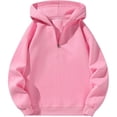 thumbnail image 4 of Mens Quarter Zip Hoodies Fall Winter Warm Long Sleeve Oversized Sweatshirt Casual Loose Fit 1/4 Zip Hooded Athletic Sweatshirts For Men, 4 of 4