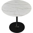 thumbnail image 4 of Meridian Furniture Holly Round Faux Marble Dining Table with Matte Black Base, 4 of 4