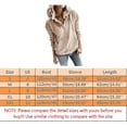 thumbnail image 2 of Women's Long Sleeve Button Down Pullover Hoodie Casual Comfortable Drawstring Soft Outerwear with Pockets, 2 of 2