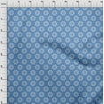 thumbnail image 4 of oneOone Georgette Viscose Blue Fabric Asian Block Floral Craft Projects Decor Fabric Printed By The Yard 42 Inch Wide, 4 of 4