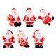 thumbnail image 1 of Santa Claus Design Figurines for Holiday Decor with Resin Material Red Color 6pcs, 1 of 1