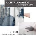 thumbnail image 6 of Kitchen Curtains and Valances Set 3 Piece Kitchen Curtains 36 Inch Length Small Kitchen Window Curtains Over Sink Blue Grey Modern Abstract Art Window Treatment Tiers for Window Decor, Blue, 6 of 6