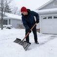 thumbnail image 5 of Heavy-Duty Outdoor Snow Shovel for Driveway and Ice Removal, Durable Steel Construction, Size 13.39x9.84x6.3in, 5 of 6