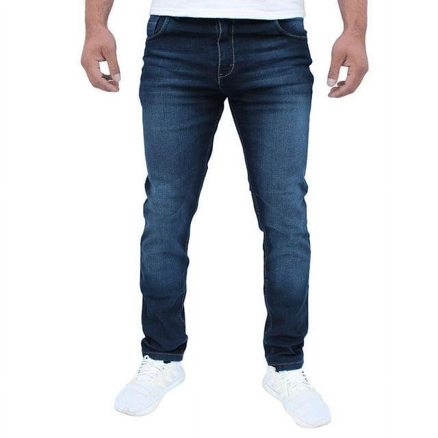 Pantalón de mezclilla stretch John Silver Corte skinny Color azul oscuro